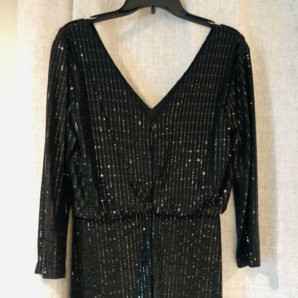 Elegant black sparkle evening gown!